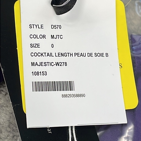 NWT Alfred Sung Bateau Neck Cap Sleeve Cocktail Bridesmaid Dress Majestic Purple - Picture 11 of 13